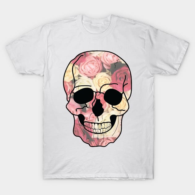 Rose Skull T-Shirt by marissasiegel